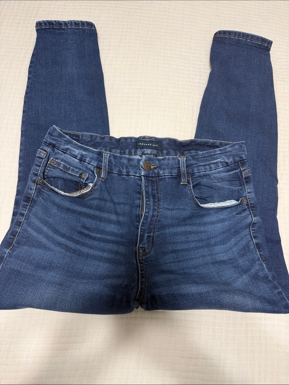 Aeropostale Dark Blue Stretch Skinny Jeans